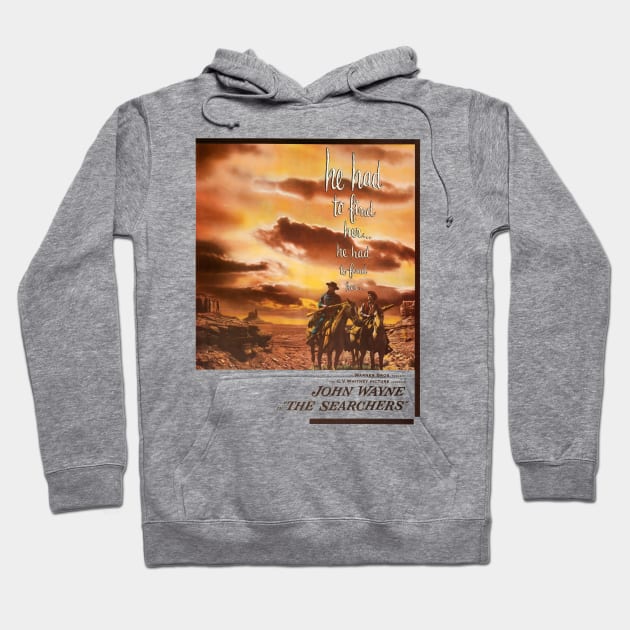 The Searchers Movie Poster Hoodie by MovieFunTime